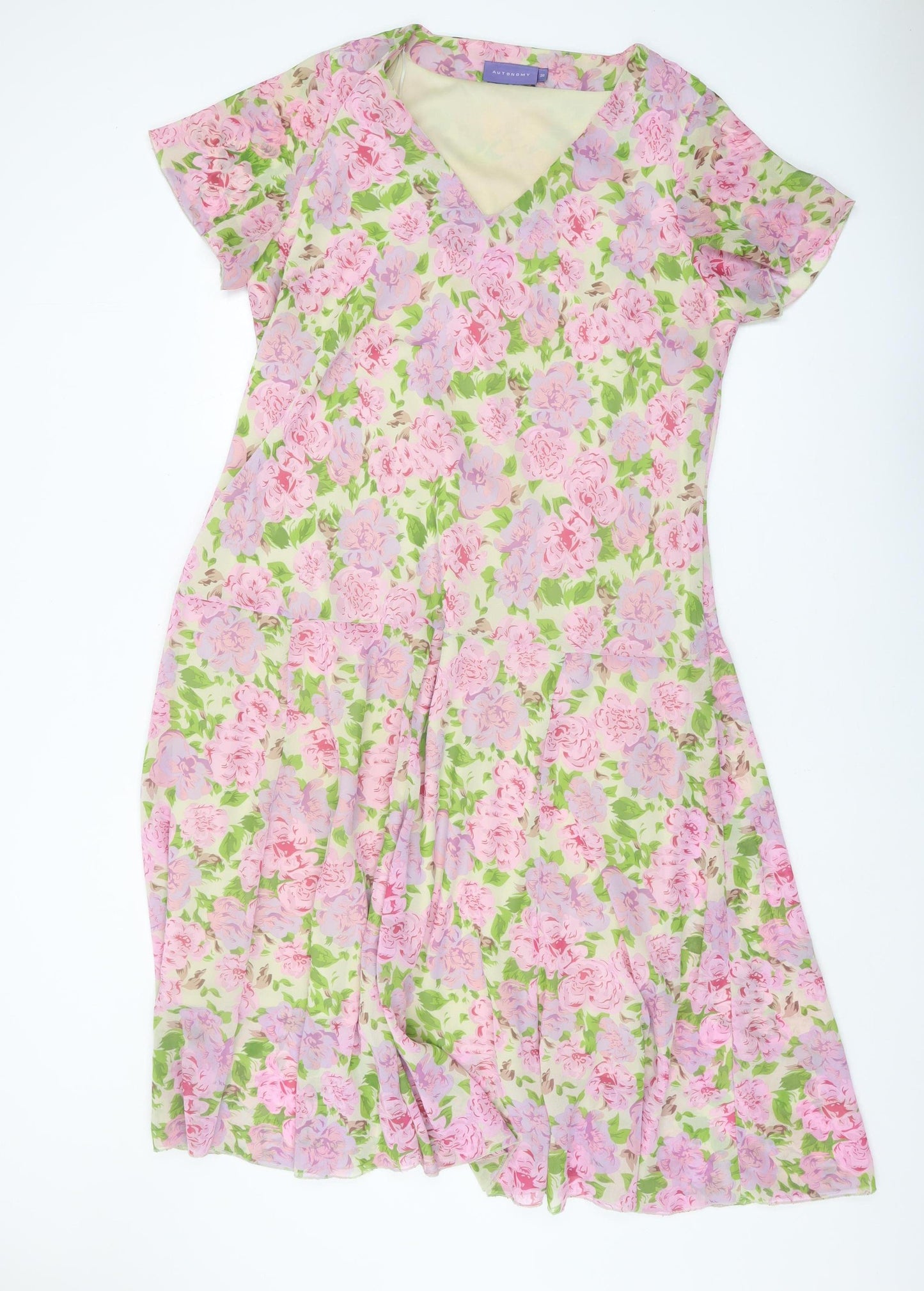 AUTONOMY Women's Multicoloured Floral Dress - Size 20