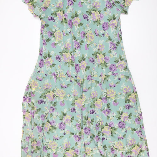Autonomy Women's Multicoloured Floral A-Line Dress