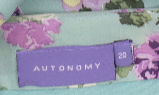 Autonomy Women's Multicoloured Floral A-Line Dress