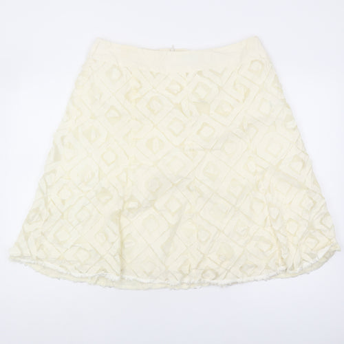 Principles Women Ivory A-Line Skirt Size 16