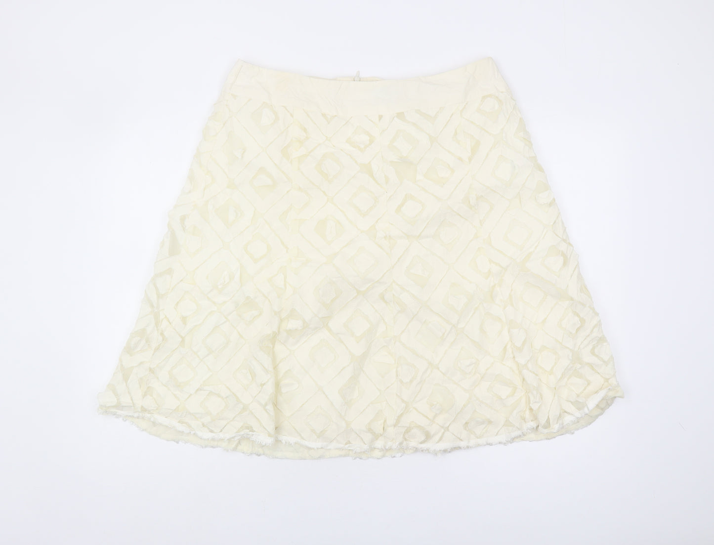 Principles Women Ivory A-Line Skirt Size 16
