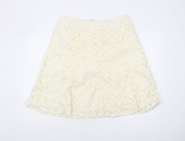 Principles Women Ivory A-Line Skirt Size 16