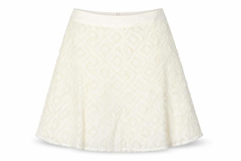 Front view of Principles Women Ivory A-Line Skirt, size 16