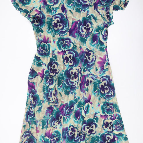Hudson & Onslow Floral Midi Dress, Size 22, V-Neck