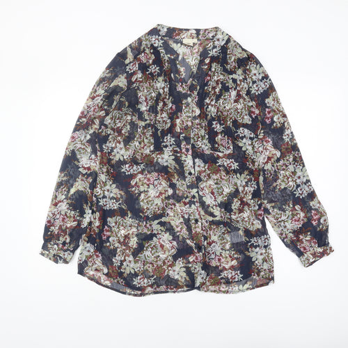 Cotton Traders Women's Floral Blouse, Multicoloured, Size 12