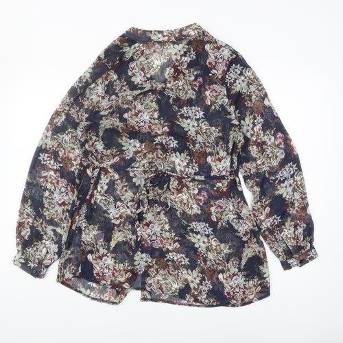Cotton Traders Women's Floral Blouse, Multicoloured, Size 12