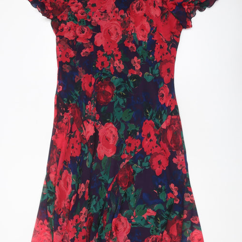 Hudson & Onslow Women's Red Floral Dress Size 20