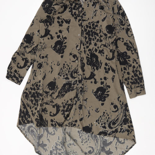 Roman Women's Multicoloured Animal Print Shirt Dress