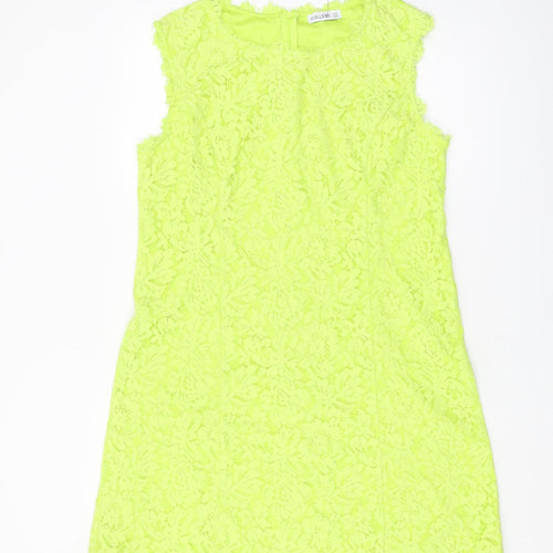 Gallery Women's Green Sheath Dress, Size 16, Elegant Partywear