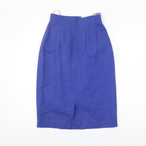 Planet Women's Blue Pencil Skirt Size 8 Wool Business