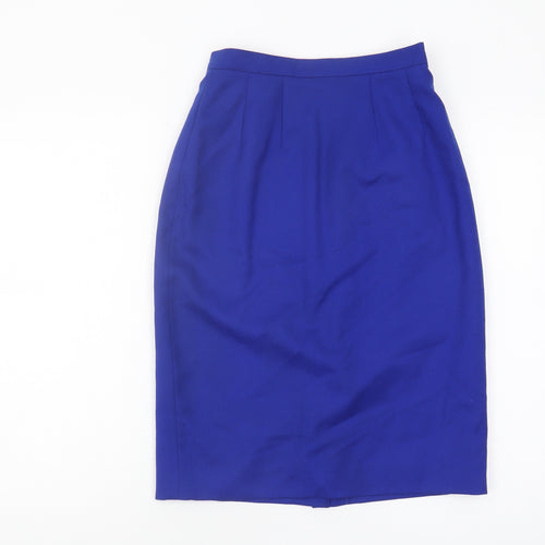 Planet Women's Blue Wool Pencil Skirt Size 8