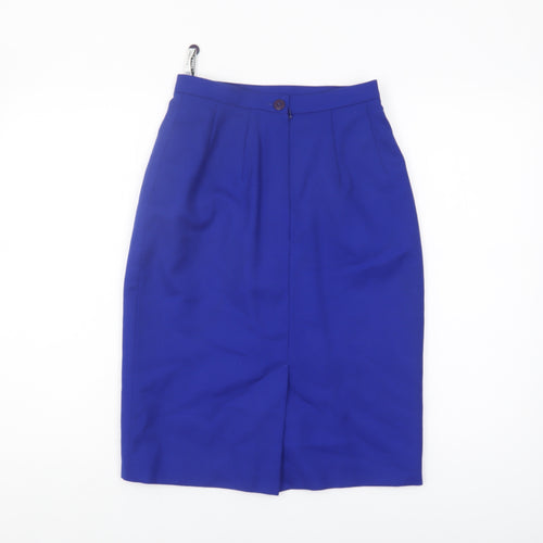 Planet Women's Blue Wool Pencil Skirt Size 8
