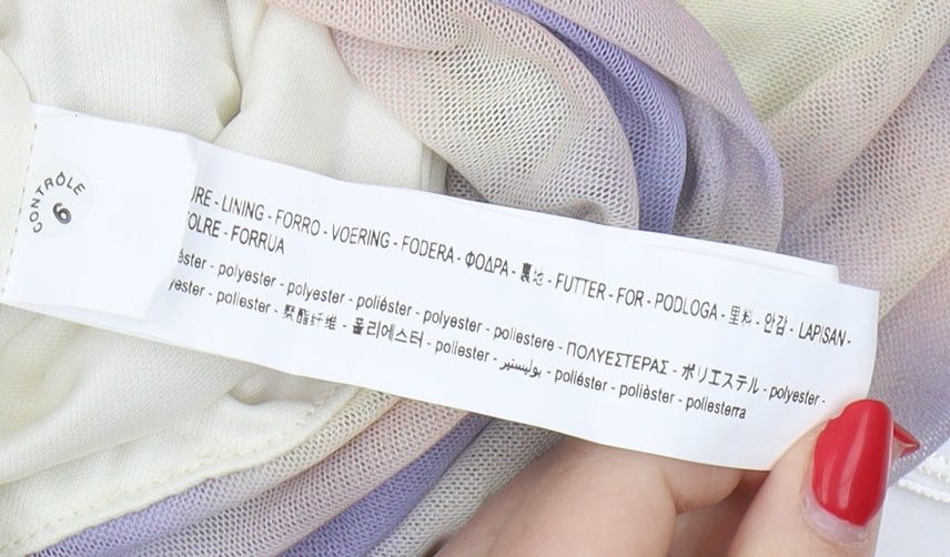 Zara Women's Multicoloured Sleeveless Dress M