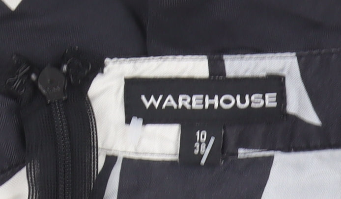 Warehouse Women's Multicoloured Silk Dress UK 10