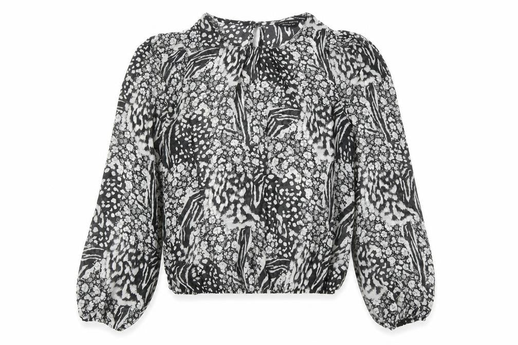 Front view of Dorothy Perkins Women's Multicoloured Animal Print Blouse