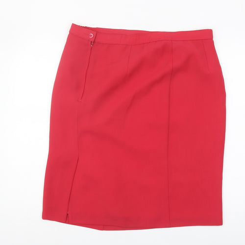 Marks and Spencer Women's Red Pencil Skirt Size 18