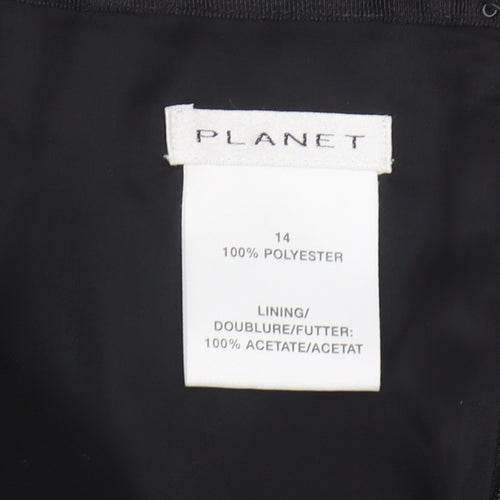 Planet Women's Black Pencil Skirt Mid Rise Size 14