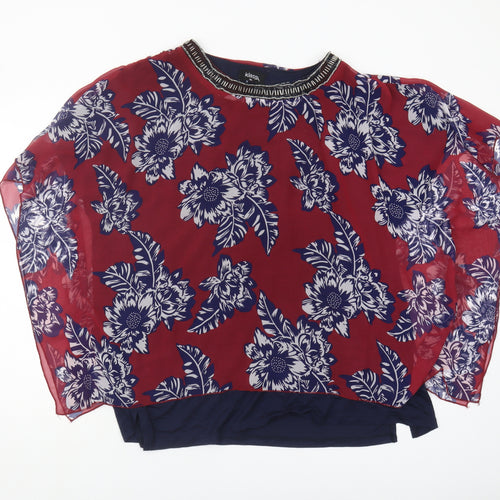 Klass Floral Beaded Women's Multicoloured Top XL