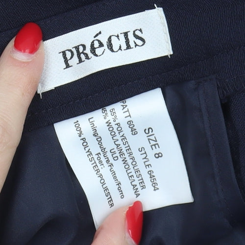 Précis Women's Blue Midi Pencil Skirt, Size 8