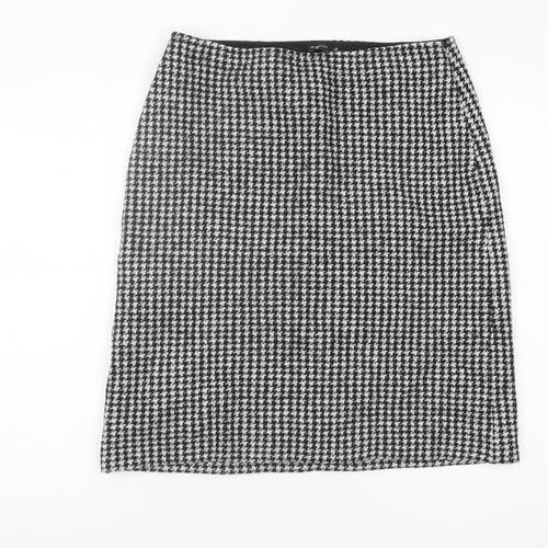 Agnès b. Women's Houndstooth Midi Skirt - Size 8