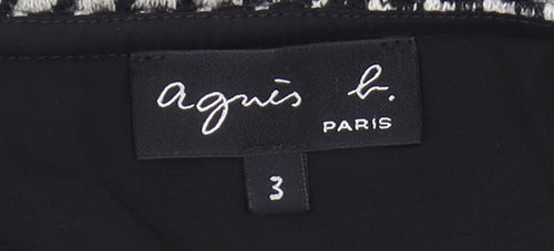 Agnès b. Women's Houndstooth Midi Skirt - Size 8