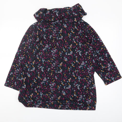 Klass Women's Multicoloured Floral Cowl Neck Top XL