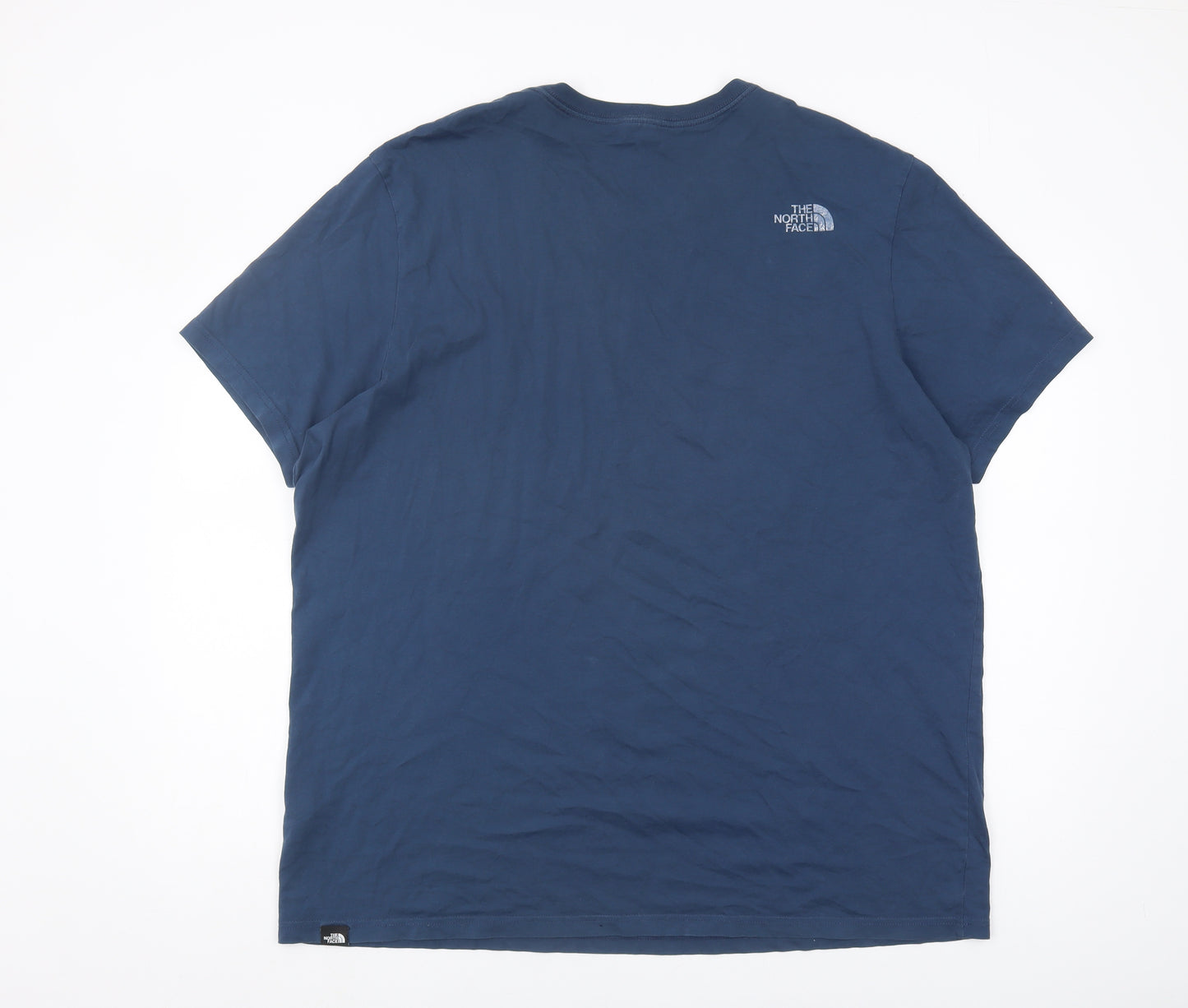 The North Face Men's 2XL Blue Cotton Logo T-Shirt