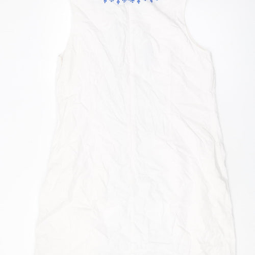 Marks and Spencer Women White Sleeveless Dress 16