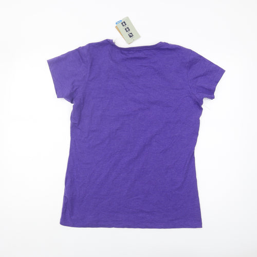 Mountain Warehouse Women's Purple T-Shirt, Size 14, Quick Dry