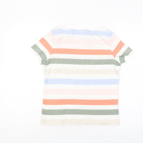 Maine Women's Multicoloured Striped T-Shirt Size 12