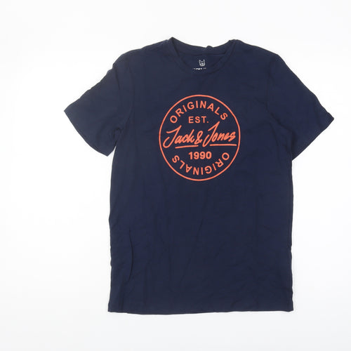 Jack & Jones Boys Blue Graphic T-Shirt 14 Years