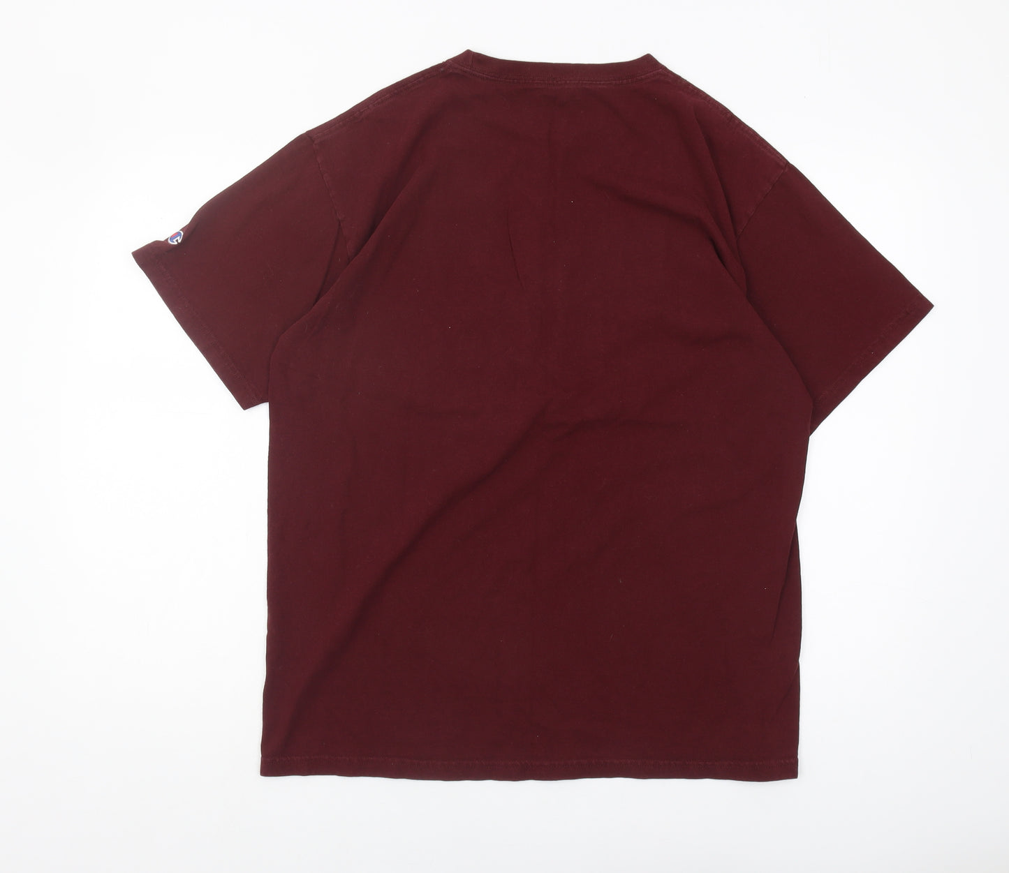 Champion Men's Red Cotton T-Shirt L