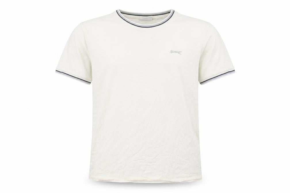 Front view of Slazenger Men's Medium White Crew Neck T-Shirt