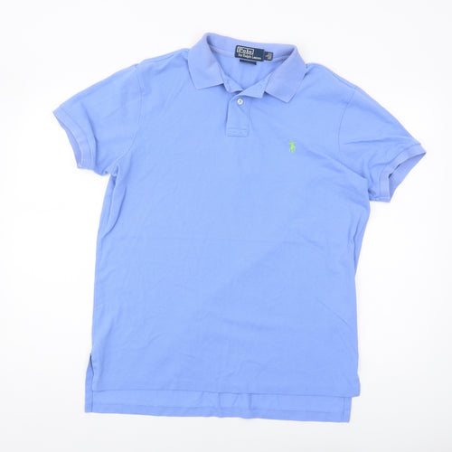 Ralph Lauren Men's Blue L Polo Shirt - Classic Style