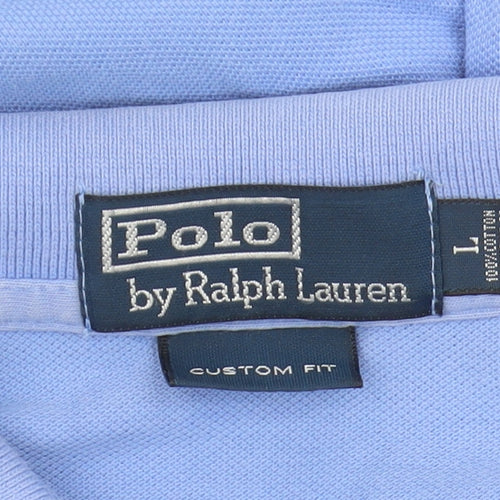 Ralph Lauren Men's Blue L Polo Shirt - Classic Style