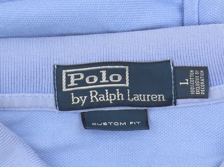 Ralph Lauren Men's Blue L Polo Shirt - Classic Style