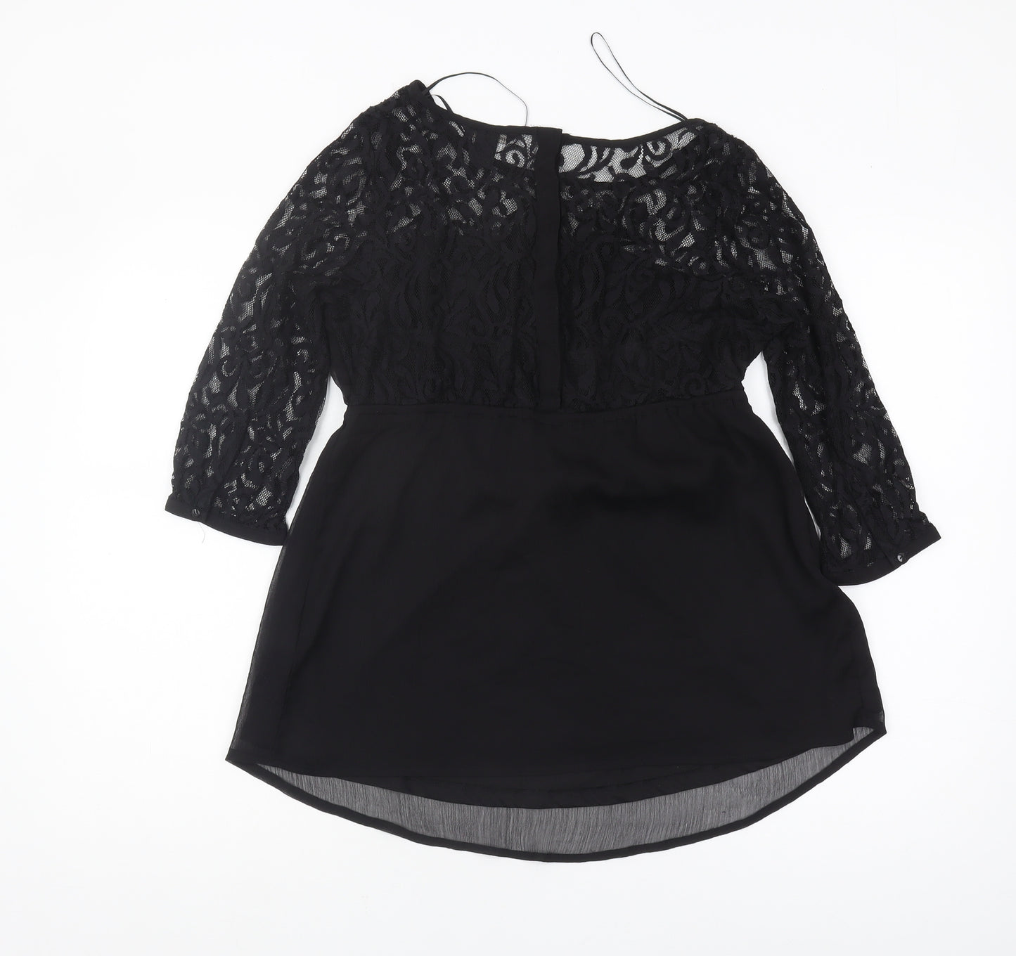 H&M Maternity Black Lace Blouse 8 Women Casual/Party