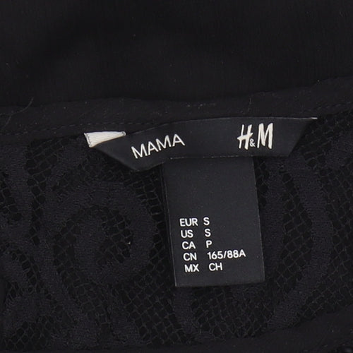H&M Maternity Black Lace Blouse 8 Women Casual/Party