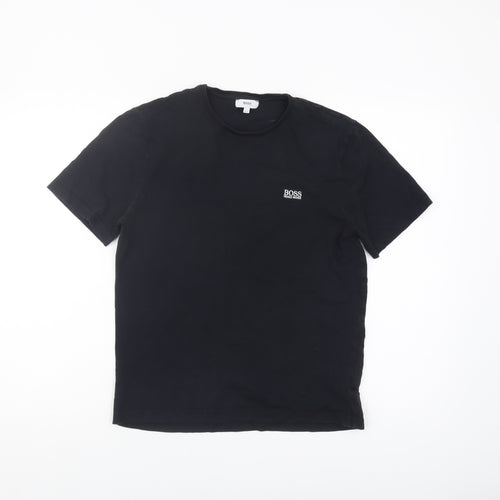 Hugo Boss Unisex Black T-Shirt Size 14 Casual