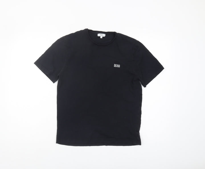 Hugo Boss Unisex Black T-Shirt Size 14 Casual