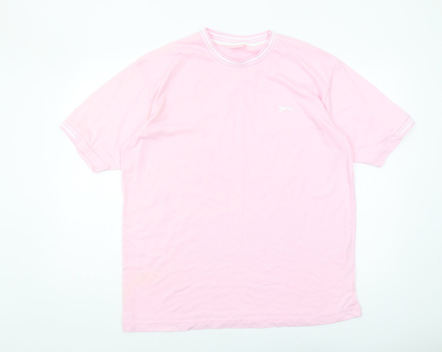 Slazenger Men's Pink Crew Neck T-Shirt, Size L