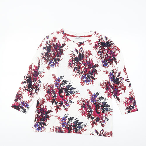 Next Women Multicoloured Floral Pullover Jumper Size 12