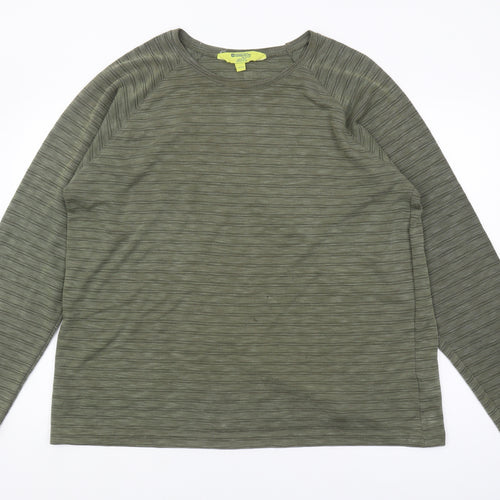 Mountain Warehouse Men's Green XL Long Sleeve T-Shirt