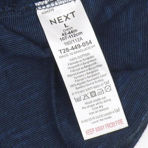 Next Men's Blue Graphic Print Beach T-Shirt - L