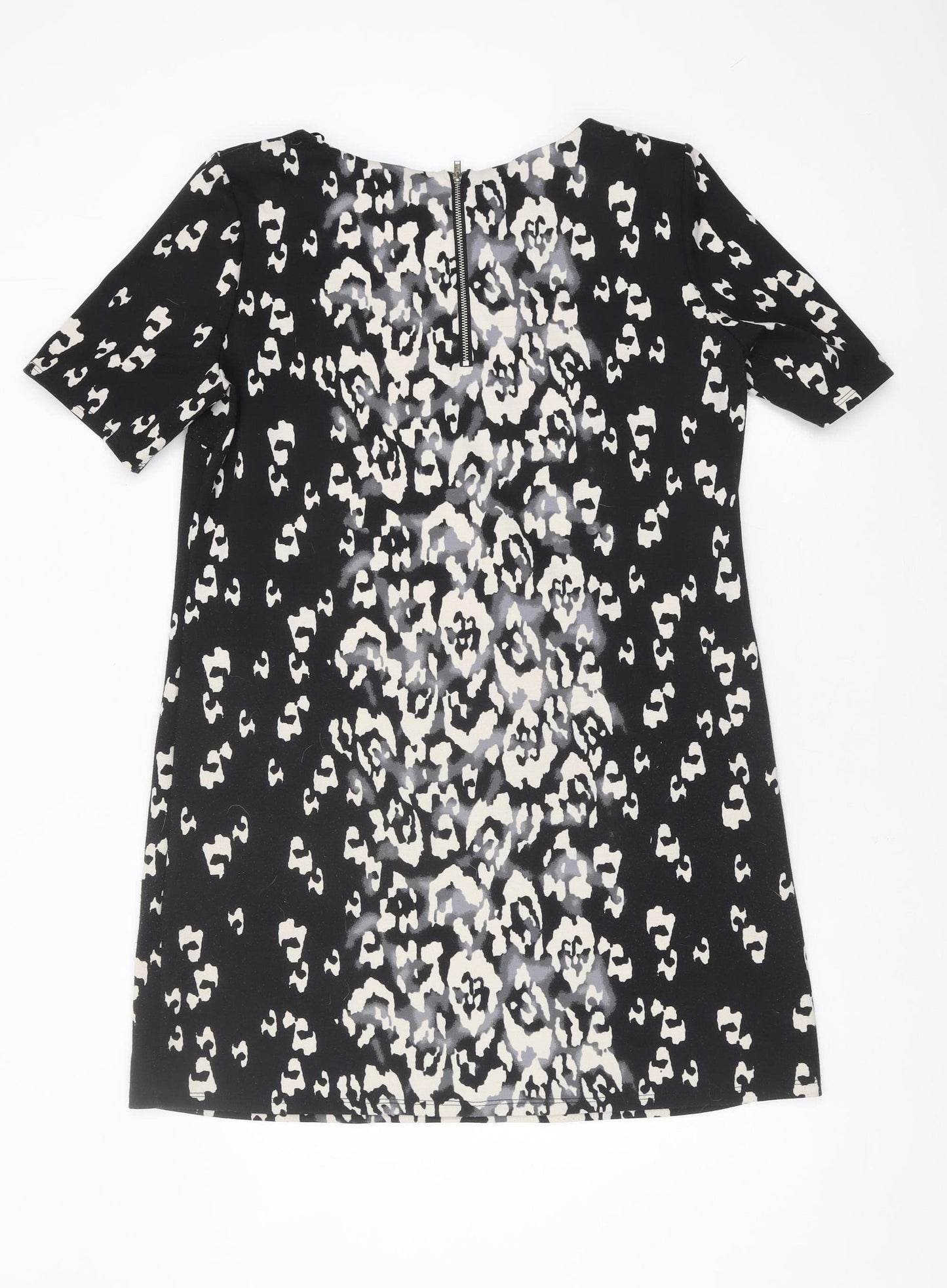 Wallis Women’s Petite Black Dress, Size 14, Animal Print