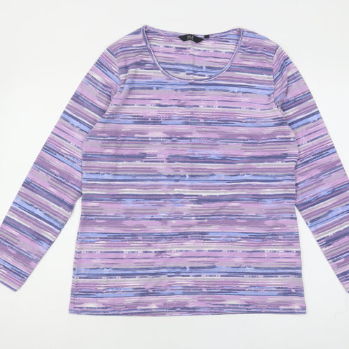 Isle Collection Women's Multicoloured Striped T-Shirt M