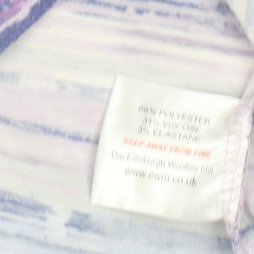 Isle Collection Women's Multicoloured Striped T-Shirt M