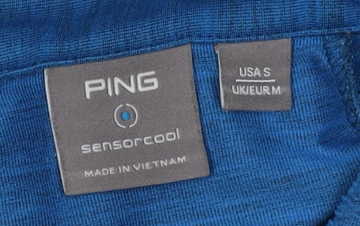 PING Men's Blue Polo Shirt for Golf - Size M