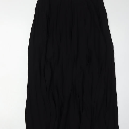 Roman Women's Black Pleated Long Skirt Size 12