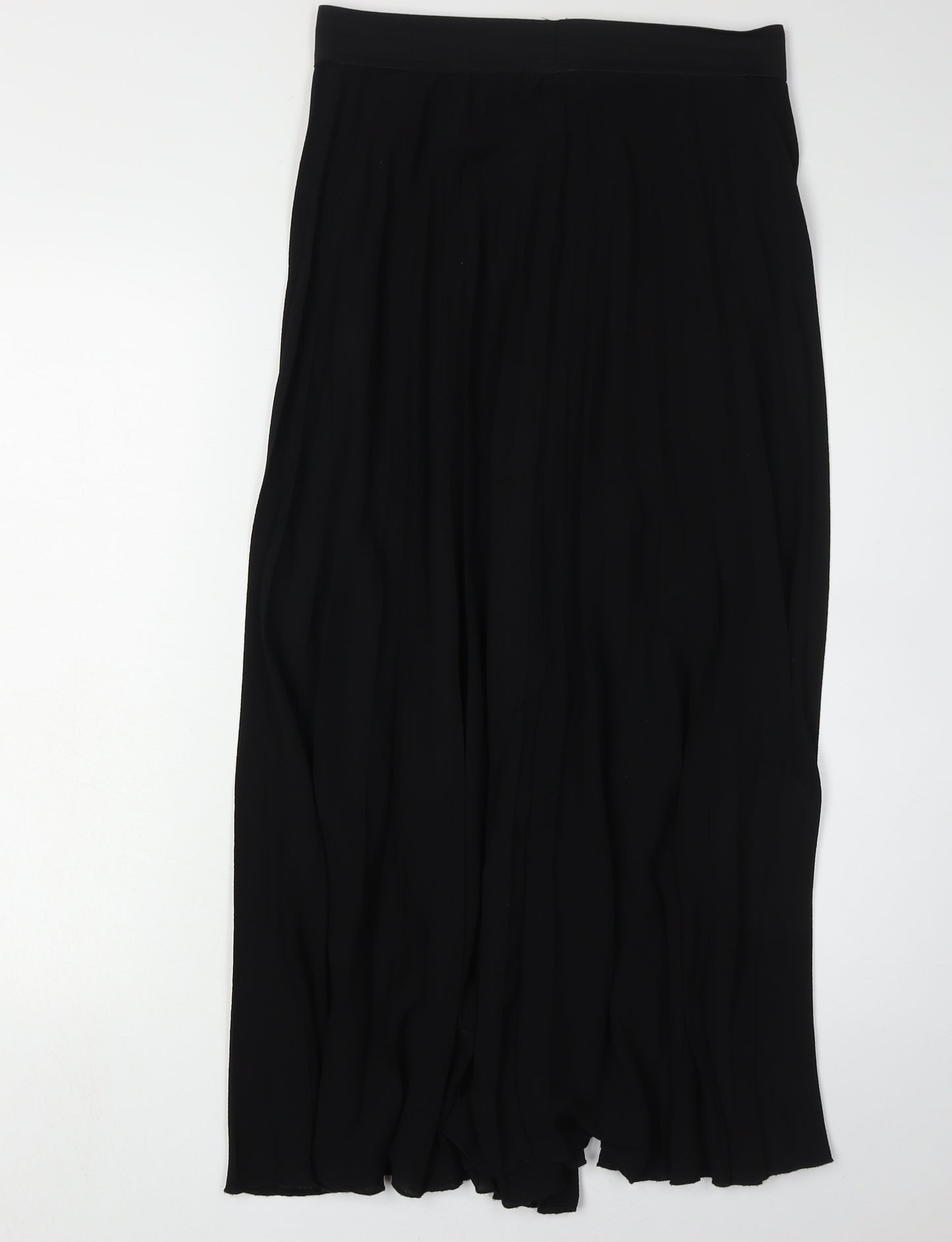 Roman Women's Black Pleated Long Skirt Size 12